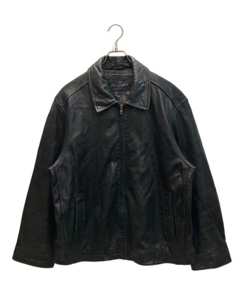 DOCKERS（ドッカーズ）DOCKERS (ドッカーズ) レザージャケット ブラック サイズ:SIZE Lの古着・服飾アイテム