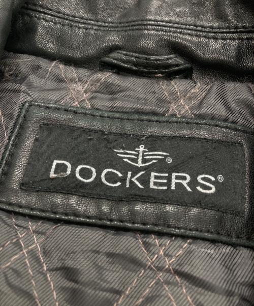 DOCKERS（ドッカーズ）DOCKERS (ドッカーズ) レザージャケット ブラック サイズ:SIZE Lの古着・服飾アイテム