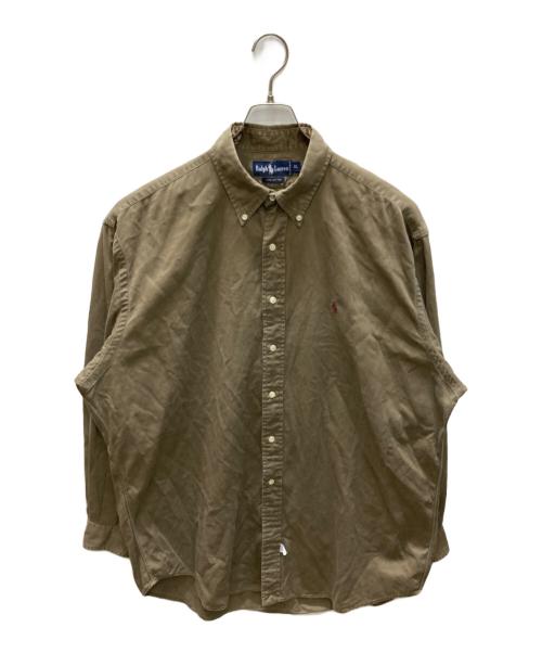 RALPH LAUREN（ラルフローレン）RALPH LAUREN (ラルフローレン) ボタンダウンシャツ カーキ サイズ:XLの古着・服飾アイテム