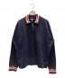 POLO RALPH LAUREN（ポロ・ラルフローレン）の古着「ハーフジップスウェット」｜ネイビー×ボルドー