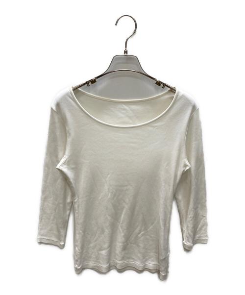 YOHJI YAMAMOTO（ヨウジヤマモト）YOHJI YAMAMOTO (ヨウジヤマモト) 五分袖 カットソー ホワイト サイズ:SIZE 2の古着・服飾アイテム