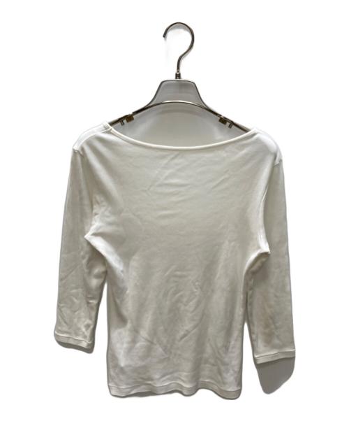 YOHJI YAMAMOTO（ヨウジヤマモト）YOHJI YAMAMOTO (ヨウジヤマモト) 五分袖 カットソー ホワイト サイズ:SIZE 2の古着・服飾アイテム