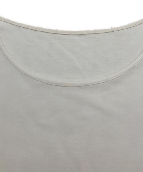 YOHJI YAMAMOTO（ヨウジヤマモト）YOHJI YAMAMOTO (ヨウジヤマモト) 五分袖 カットソー ホワイト サイズ:SIZE 2の古着・服飾アイテム