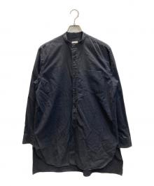 COMOLI（コモリ）の古着「バンドカラーシャツ」｜ブラック