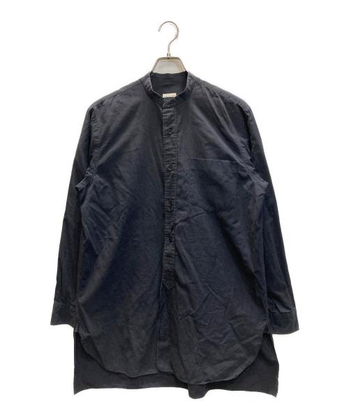 COMOLI（コモリ）COMOLI (コモリ) バンドカラーシャツ ブラック サイズ:SIZE 1の古着・服飾アイテム