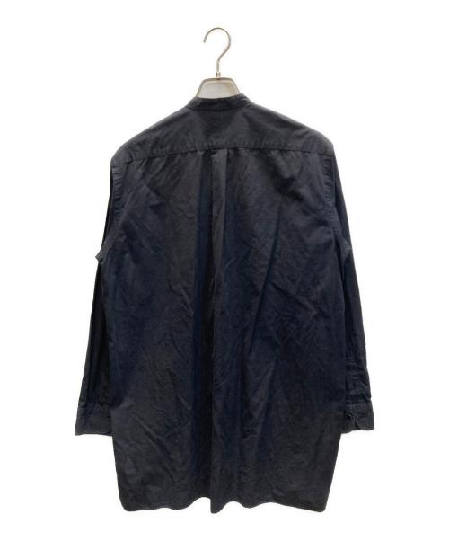 COMOLI（コモリ）COMOLI (コモリ) バンドカラーシャツ ブラック サイズ:SIZE 1の古着・服飾アイテム