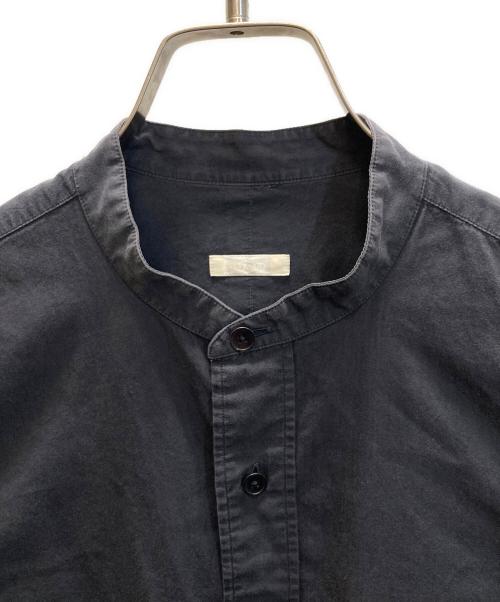 COMOLI（コモリ）COMOLI (コモリ) バンドカラーシャツ ブラック サイズ:SIZE 1の古着・服飾アイテム