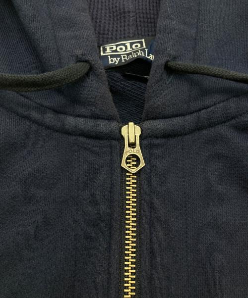 POLO RALPH LAUREN（ポロ・ラルフローレン）POLO RALPH LAUREN (ポロ・ラルフローレン) ビッグポニー刺繍ジップパーカー ネイビー サイズ:LLの古着・服飾アイテム
