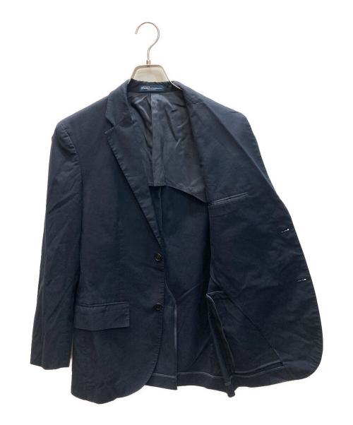 POLO RALPH LAUREN（ポロ・ラルフローレン）POLO RALPH LAUREN (ポロ・ラルフローレン) 2Bコットンジャケット ネイビー サイズ:SIZE 36の古着・服飾アイテム