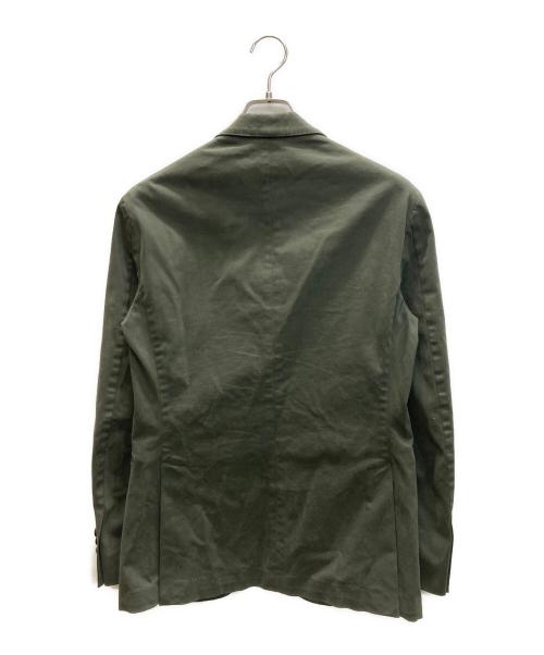POLO RALPH LAUREN（ポロ・ラルフローレン）POLO RALPH LAUREN (ポロ・ラルフローレン) コットン2Bジャケット オリーブ サイズ:SIZE 36Sの古着・服飾アイテム