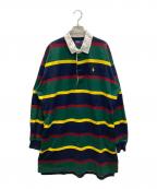 POLO RALPH LAURENポロ・ラルフローレン）の古着「ストライプドコットンジャージーラグビードレス」｜マルチカラー