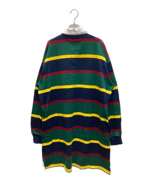 POLO RALPH LAUREN（ポロ・ラルフローレン）POLO RALPH LAUREN (ポロ・ラルフローレン) ストライプドコットンジャージーラグビードレス マルチカラー サイズ:SIZE Lの古着・服飾アイテム