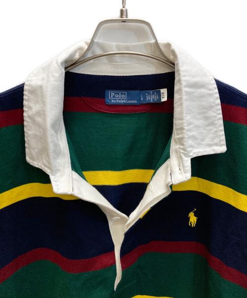 POLO RALPH LAUREN（ポロ・ラルフローレン）POLO RALPH LAUREN (ポロ・ラルフローレン) ストライプドコットンジャージーラグビードレス マルチカラー サイズ:SIZE Lの古着・服飾アイテム