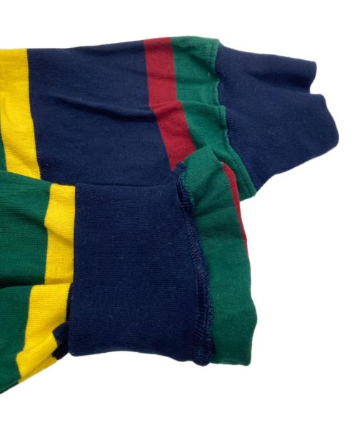 POLO RALPH LAUREN（ポロ・ラルフローレン）POLO RALPH LAUREN (ポロ・ラルフローレン) ストライプドコットンジャージーラグビードレス マルチカラー サイズ:SIZE Lの古着・服飾アイテム