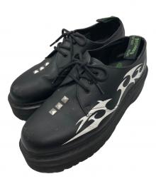 Dr.Martens×PLEASURES（ドクターマーチン×プレジャーズ）の古着「1461 TRIBAL 3ホールシューズ」｜ブラック