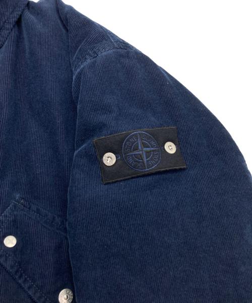 STONE ISLAND（ストーンアイランド）STONE ISLAND (ストーンアイランド) Indigo Micro Corduroy Work Jacket ネイビー サイズ:SIZE Sの古着・服飾アイテム