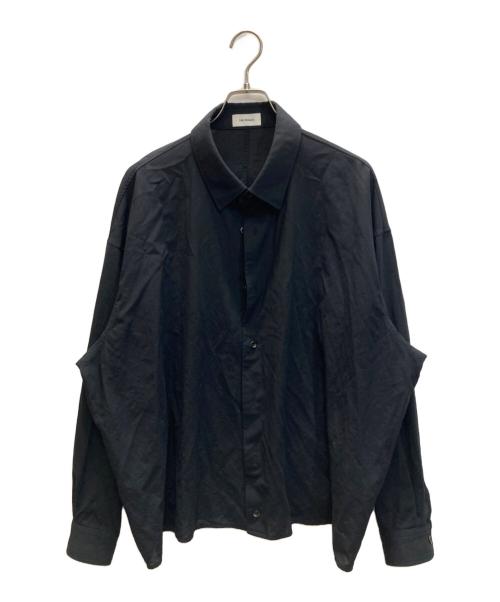 THE RERACS（ザ リラクス）THE RERACS (ザ リラクス) TROPICAL WOOL BALLOON SHIRT ブラック サイズ:48の古着・服飾アイテム
