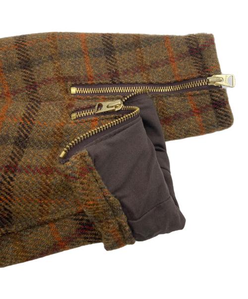 Schott（ショット）Schott (ショット) Harris Tweed (ハリスツイード) モーターサイクル ウールジャケット ブラウン サイズ:SIZE XSの古着・服飾アイテム