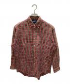 RALPH LAURENラルフローレン）の古着「BLAKE シアサッカー チェックシャツ」｜レッド