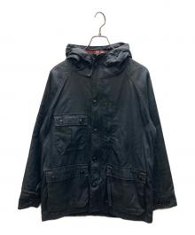 WOOLRICH WOOLEN MILLS×NEPENTHES（ウールリッチウーレンミルズ×ネペンテス）の古着「別注オイルドマウンテンジャケット」｜ブラック