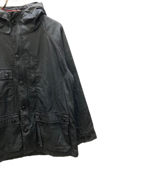 WOOLRICH WOOLEN MILLS（ウールリッチウーレンミルズ）WOOLRICH WOOLEN MILLS (ウールリッチウーレンミルズ) NEPENTHES (ネペンテス) 別注オイルドマウンテンジャケット ブラック サイズ:SIZE Sの古着・服飾アイテム