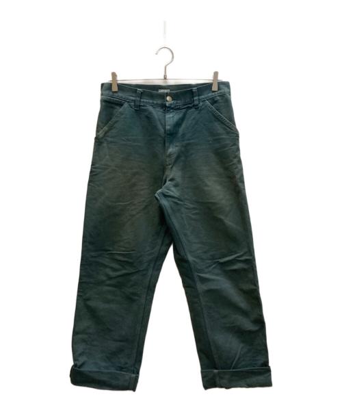 Carhartt WIP（カーハート ワーク イン プログレス）Carhartt WIP (カーハート ワーク イン プログレス) SINGLE KNEE PANT グリーン サイズ:28×32の古着・服飾アイテム