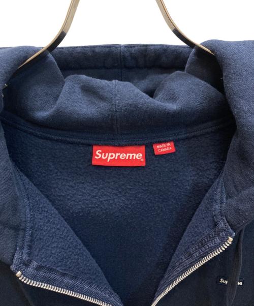 SUPREME（シュプリーム）SUPREME (シュプリーム) Small Box Zip Up Hooded Sweatshirt ネイビー サイズ:Lの古着・服飾アイテム