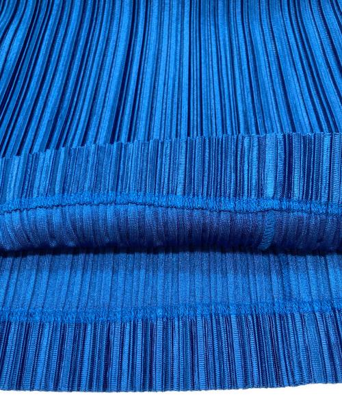 PLEATS PLEASE（プリーツプリーズ）PLEATS PLEASE (プリーツプリーズ) ノースリーブ プリーツ ワンピース ブルー サイズ:SIZE 3の古着・服飾アイテム