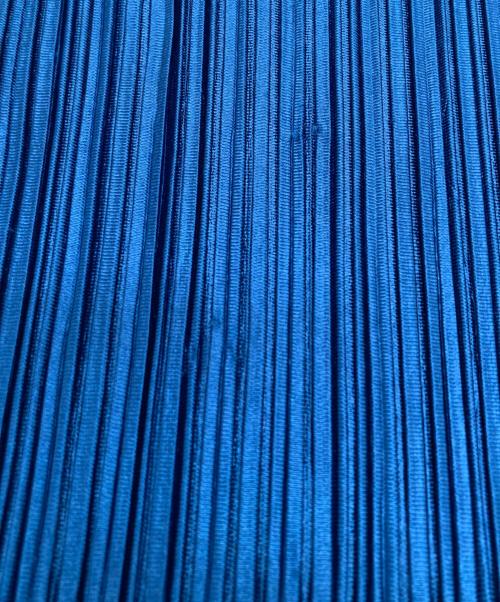 PLEATS PLEASE（プリーツプリーズ）PLEATS PLEASE (プリーツプリーズ) ノースリーブ プリーツ ワンピース ブルー サイズ:SIZE 3の古着・服飾アイテム