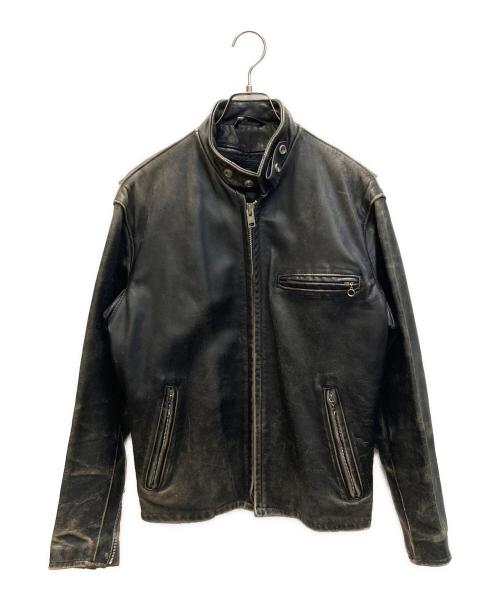 Schott（ショット）Schott (ショット) シングルライダースジャケット ブラック サイズ:SIZE 38の古着・服飾アイテム