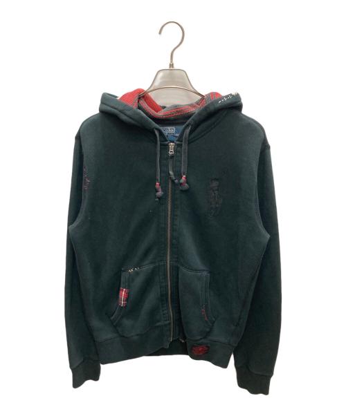 POLO RALPH LAUREN（ポロ・ラルフローレン）POLO RALPH LAUREN (ポロ・ラルフローレン) ビッグポニージップパーカー ブラック サイズ:SIZE Mの古着・服飾アイテム