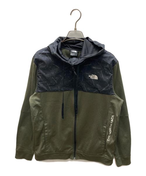 THE NORTH FACE（ザ ノース フェイス）THE NORTH FACE (ザ ノース フェイス) 切替フーデッドジャケット オリーブ サイズ:SIZE Mの古着・服飾アイテム