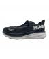 HOKA (ホカ) CLIFTON 9 WIDE ローカットスニーカー ブラック サイズ:26.5：7000円