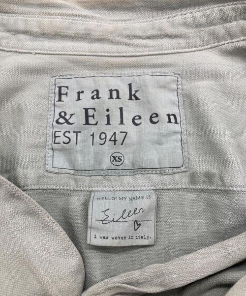 Frank&Eileen（フランクアンドアイリーン）Frank&Eileen (フランクアンドアイリーン) ダメージ加工スキッパーシャツ グリーン サイズ:SIZE XSの古着・服飾アイテム