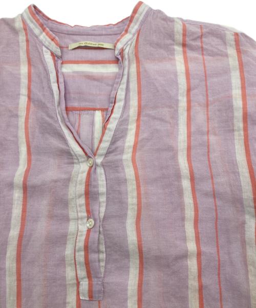 ne quittez pas（ヌキテパ）ne quittez pas (ヌキテパ) C.VOILE STRIPE KURTA DRESS ピンク サイズ:下記参照の古着・服飾アイテム