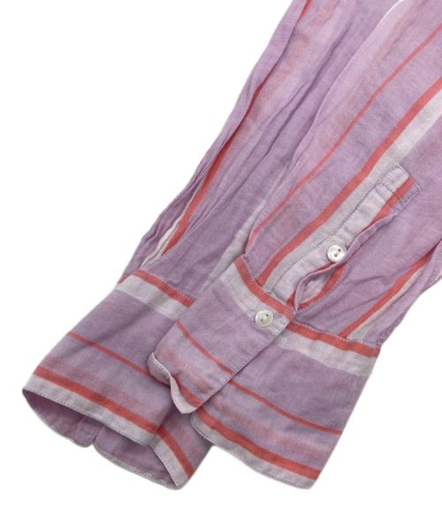 ne quittez pas（ヌキテパ）ne quittez pas (ヌキテパ) C.VOILE STRIPE KURTA DRESS ピンク サイズ:下記参照の古着・服飾アイテム