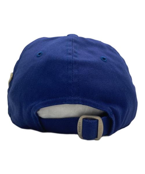 New Era（ニューエラ）New Era (ニューエラ) GUCCI (グッチ) バタフライ刺繍 キャップ ブルー サイズ:SIZE 57-61の古着・服飾アイテム