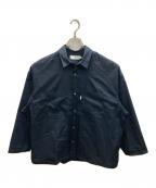 Graphpaperグラフペーパー）の古着「Solotex Twill L/S Oversized Box Shirt」｜ネイビー