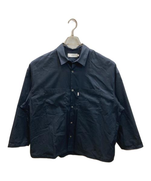 Graphpaper（グラフペーパー）Graphpaper (グラフペーパー) Solotex Twill L/S Oversized Box Shirt ネイビー サイズ:Sの古着・服飾アイテム