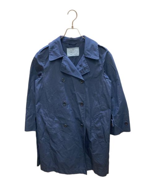 PRADA（プラダ）PRADA (プラダ) トレンチコート ネイビー サイズ:SIZE 38の古着・服飾アイテム