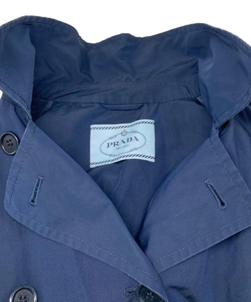 PRADA（プラダ）PRADA (プラダ) トレンチコート ネイビー サイズ:SIZE 38の古着・服飾アイテム