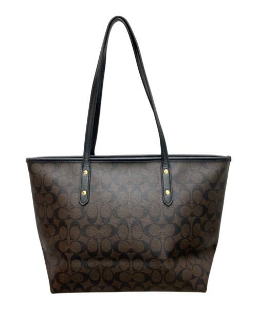 COACH（コーチ）COACH (コーチ) シグネチャー ボニー・カシン トートバッグ ブラウンの古着・服飾アイテム