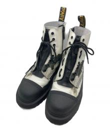 Dr.Martens×NINE INCH NAILS（ドクターマーチン×ナイン・インチ・ネイルズ）の古着「1460 NIN 8ホールブーツ」｜ホワイト×ブラック