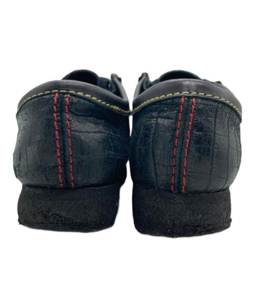 CLARKS（クラークス）CLARKS (クラークス) WACKO MARIA (ワコマリア) Wallabee Croc ワラビークロコ ブラック サイズ:26の古着・服飾アイテム