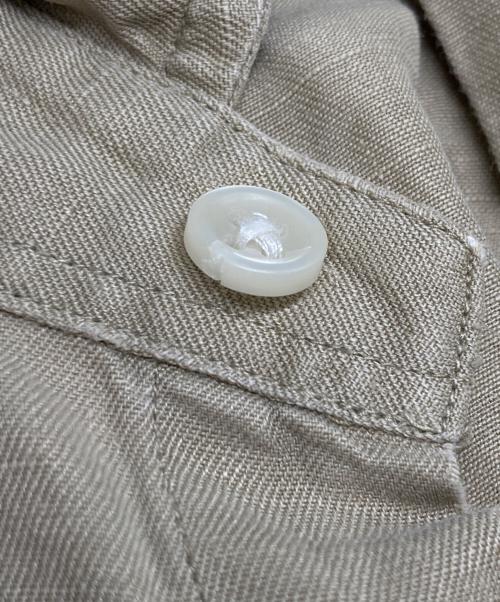 RALPH LAUREN（ラルフローレン）RALPH LAUREN (ラルフローレン) CLASSIC FIT リネンシルクシャツ ベージュ サイズ:XXLの古着・服飾アイテム