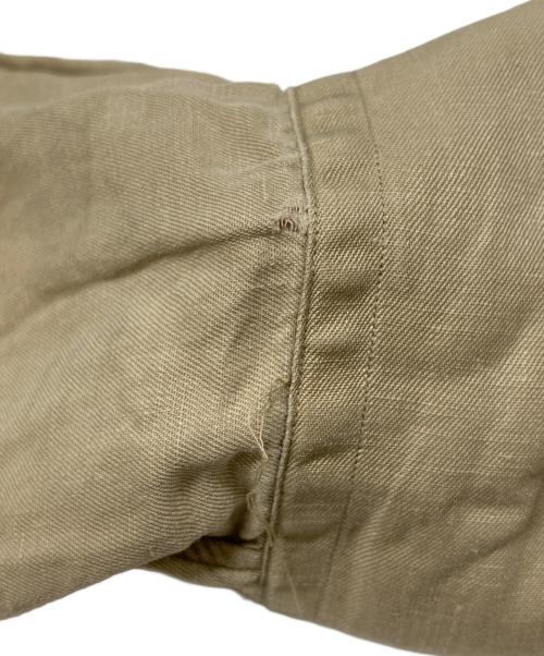 RALPH LAUREN（ラルフローレン）RALPH LAUREN (ラルフローレン) CLASSIC FIT リネンシルクシャツ ベージュ サイズ:XXLの古着・服飾アイテム