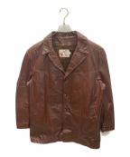 Searsシアーズ）の古着「70s ライナー付 レザージャケット」｜ブラウン