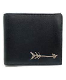 GIVENCHY（ジバンシィ）の古着「アローモチーフ二つ折り財布」｜ブラック