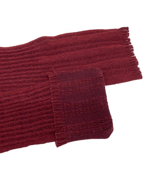 APOC INSIDE ISSEY MIYAKE（エイポックインサイド イッセイミヤケ）APOC INSIDE ISSEY MIYAKE (エイポックインサイド イッセイミヤケ) メッシュニット レッド サイズ:2の古着・服飾アイテム