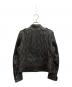 BALMAIN (バルマン) ラムレザーキルティングライダースジャケット ブラウン サイズ:11：18000円